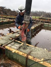 Fundering storten te Enschede